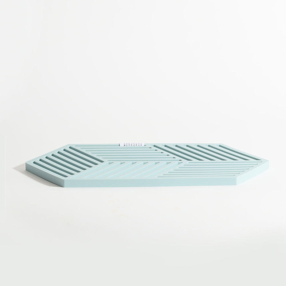 Hexagon Trivet Large - Fog Blue