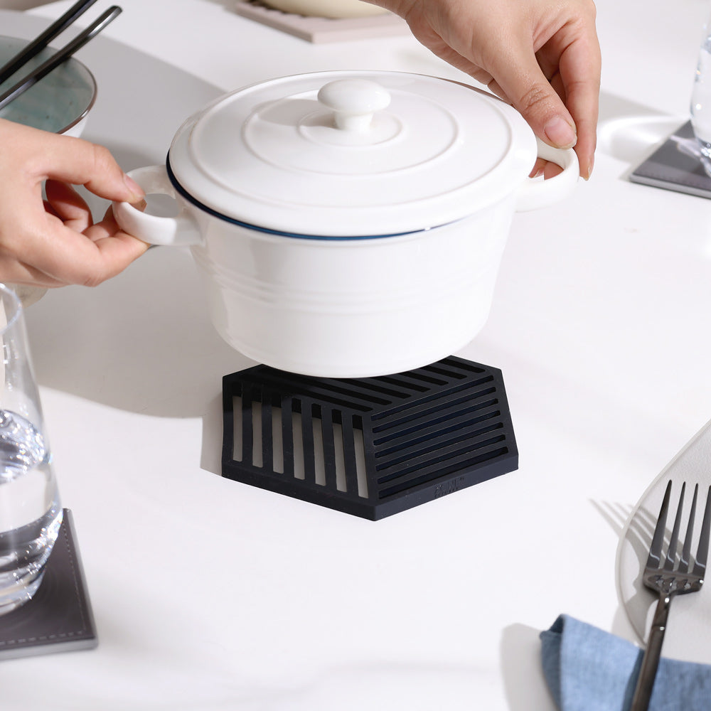 Hexagon Trivet - Black