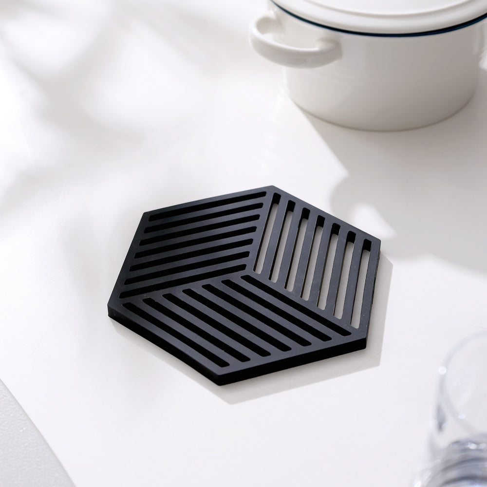 Hexagon Trivet - Black