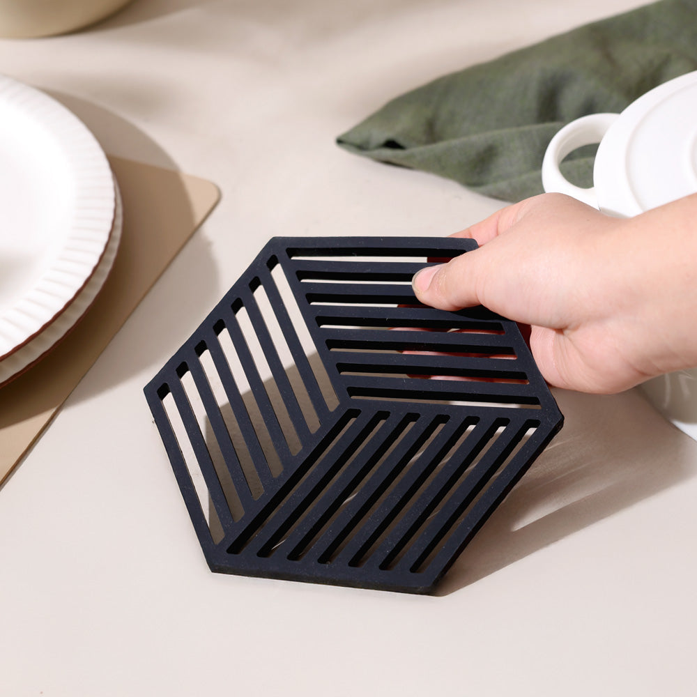 Hexagon Trivet - Black