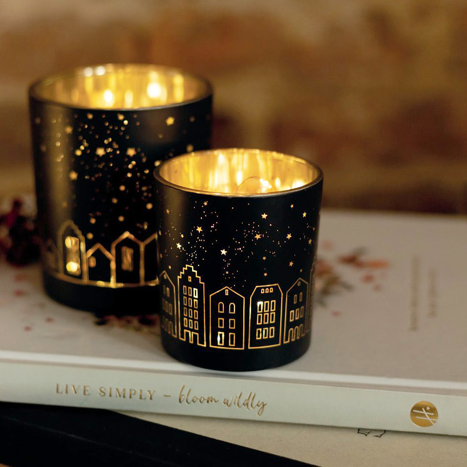 Highlight Glass Tealight Holder
