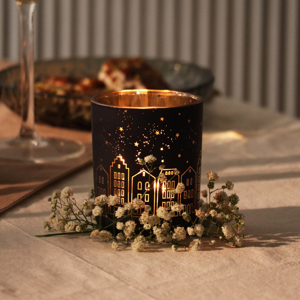 Highlight Glass Tealight Holder