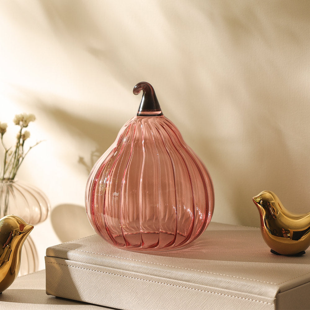 Honeynut Squash Glass Sculpture - Carmine