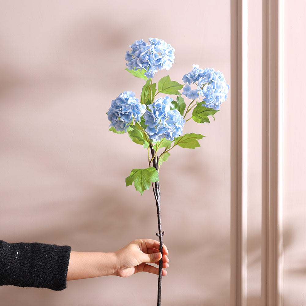Hortensia Faux Stem - Sky Blue