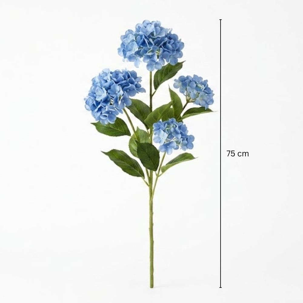 Hortensia Faux Stem - Sky Blue