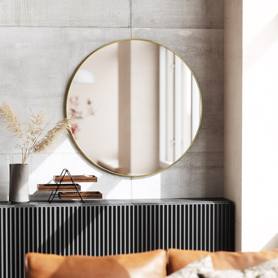 Hubba Wall Mirror 86 cm - Brass