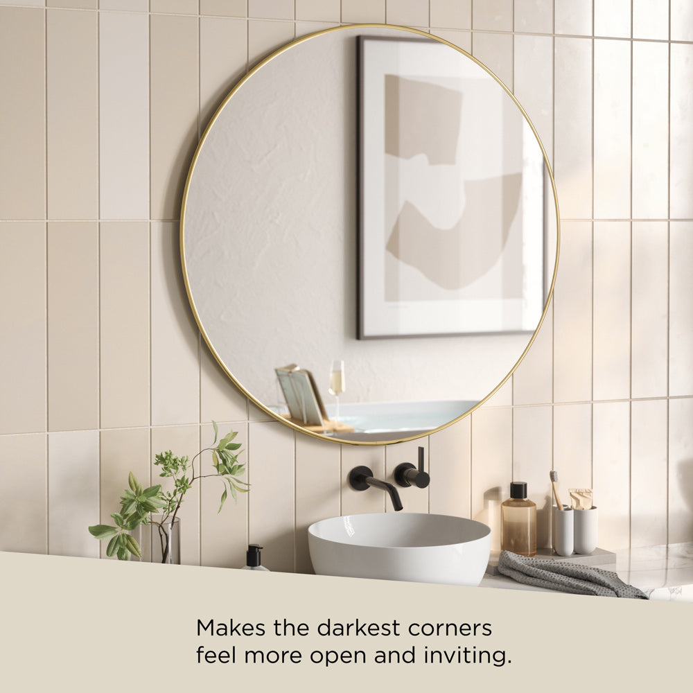 Hubba Wall Mirror 86 cm - Brass