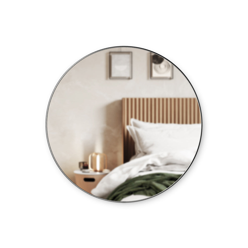 Hubba Wall Mirror 86 cm - Metallic Titanium