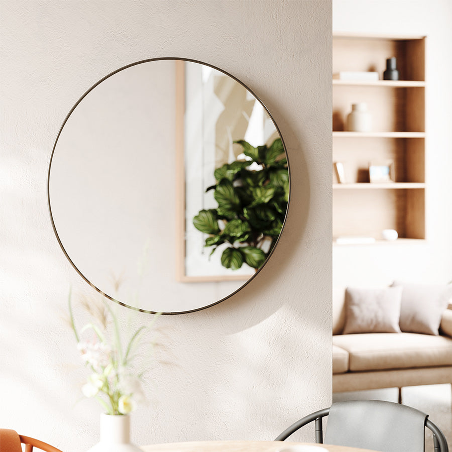 Umbra Hubba Wall Mirror 86 cm - Metallic Titanium