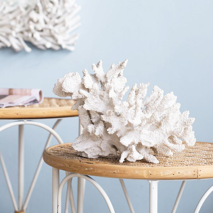 Hydra Coral Decorative Sculpture - White