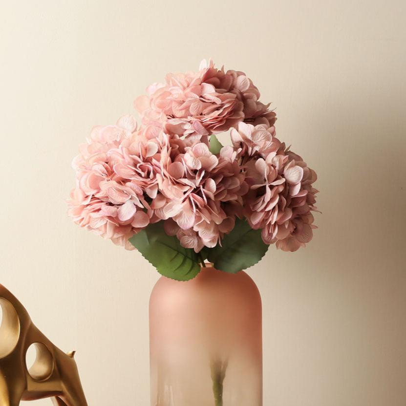 Hydrangea Faux Bunch, Set of 2 - Pink