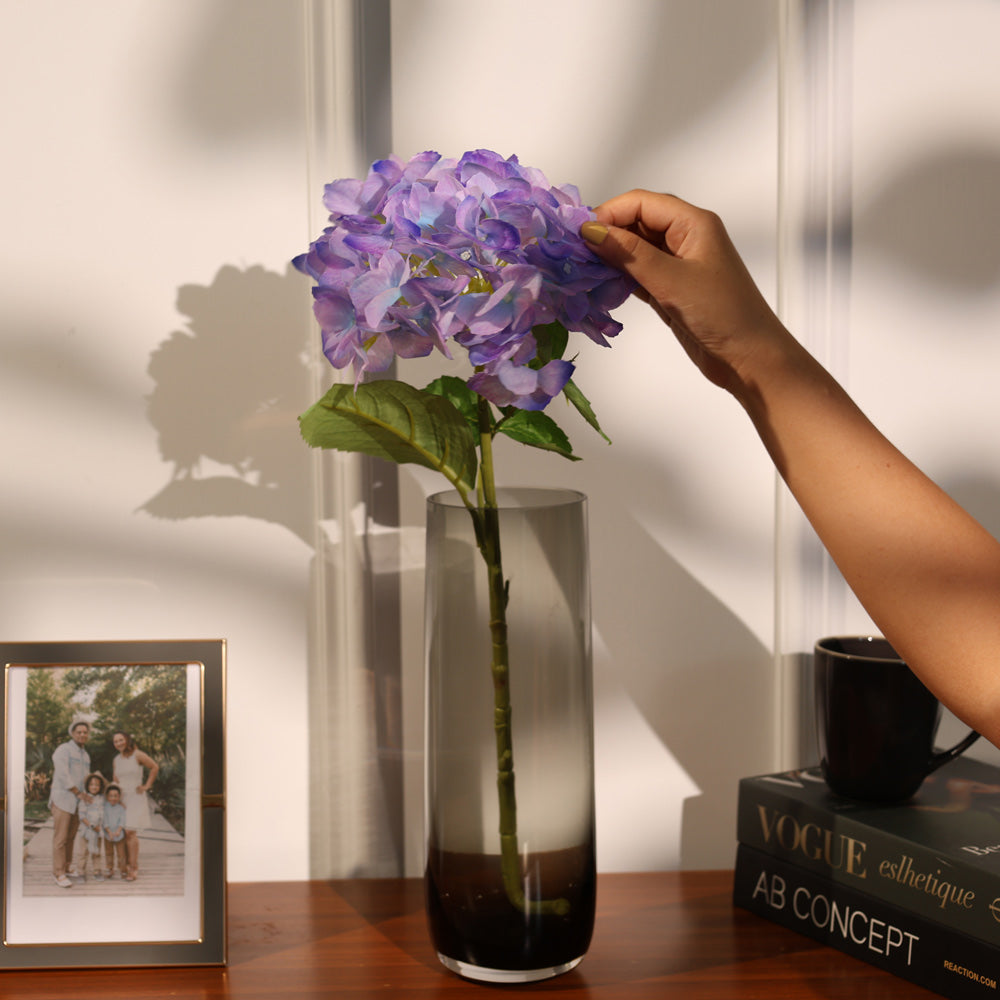 Hydrangea Faux Stem - Amethyst