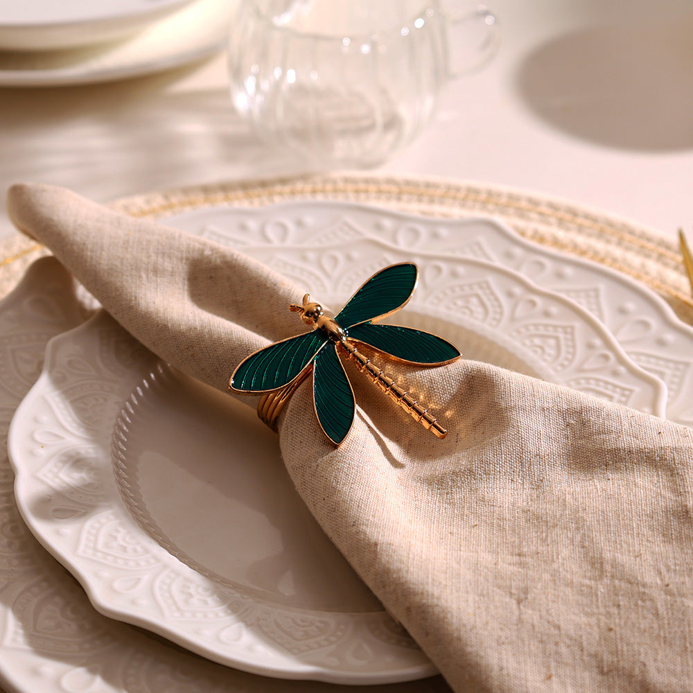 Dragonfly Napkin Rings, Set of 6