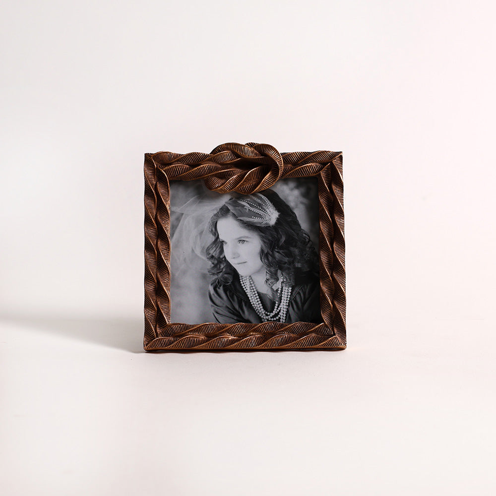 Sailor Knot Photo Frame Square - Bronze