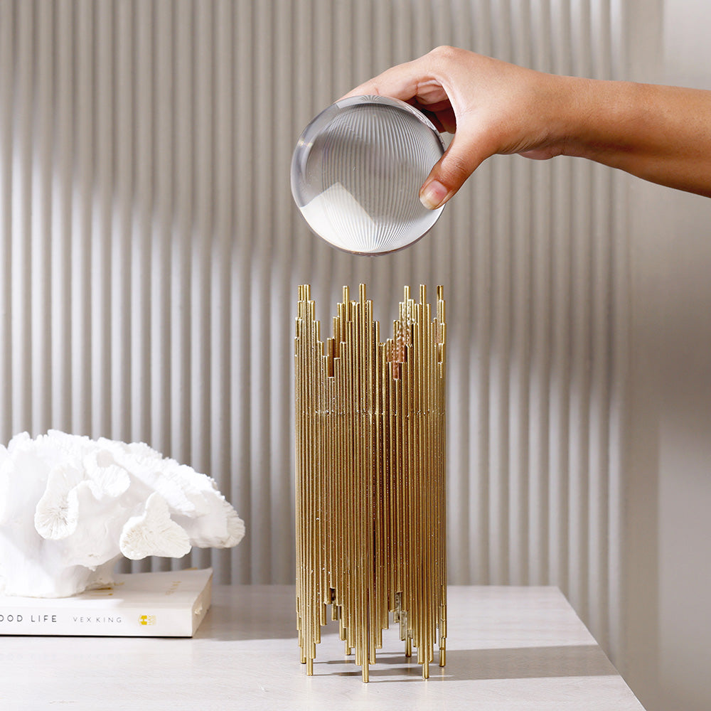 Columns Crystal Ball Accent - Large