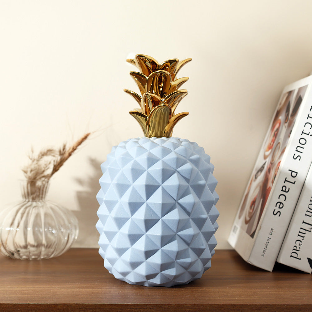 Geometric Pineapple Accent - Blue