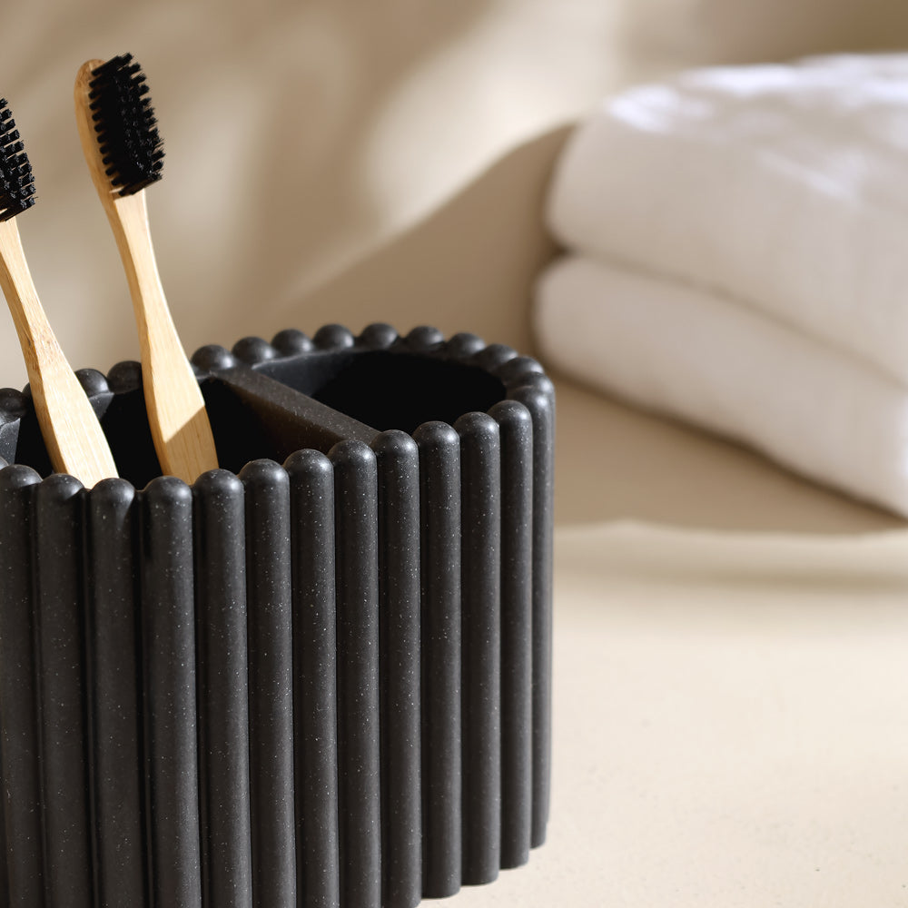 Ibaki Toothbrush Holder - Speckled Black