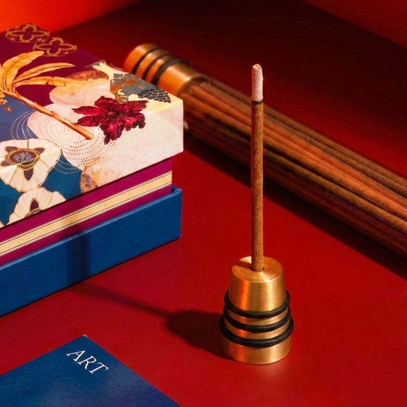 Incense Sticks with Holder - Ambergris, Oakmoss & Wood