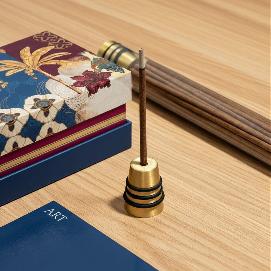 Incense Sticks with Holder - Ambergris, Oakmoss & Wood