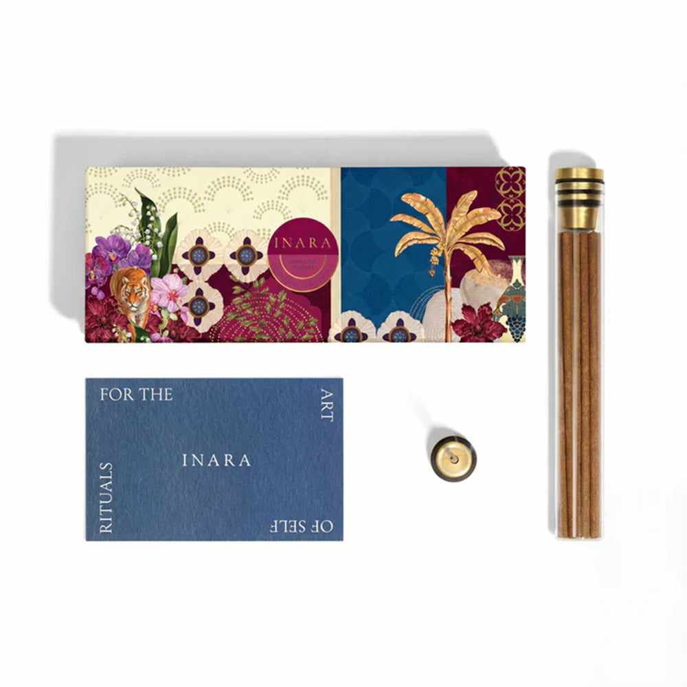 Incense Sticks with Holder - Ambergris, Oakmoss & Wood