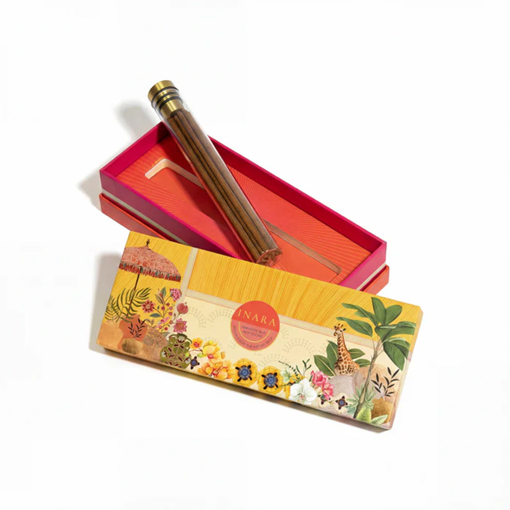 Incense Sticks with Holder - Sandalwood, Leather & Musk