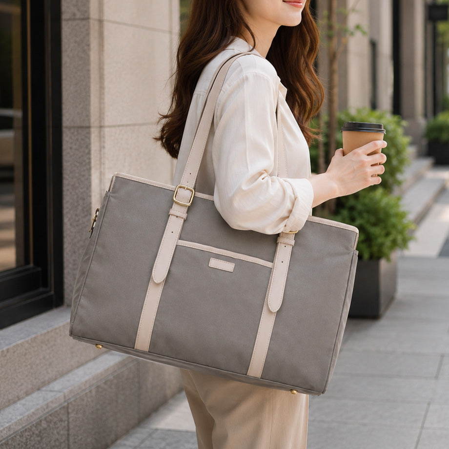 Independent Laptop Tote Bag Large - Grey