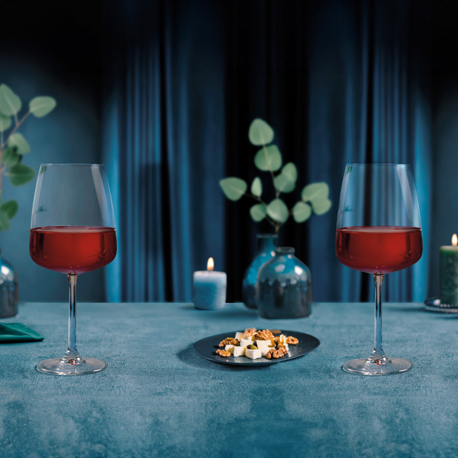 Indigo Red Wine Glasses 430ml, Set of 4