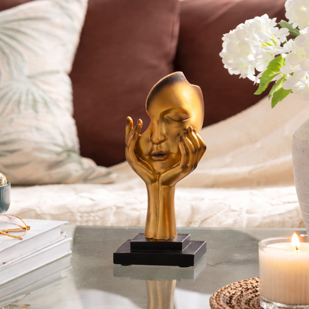 Ingenue Decorative Sculpture Small - Bright Gold