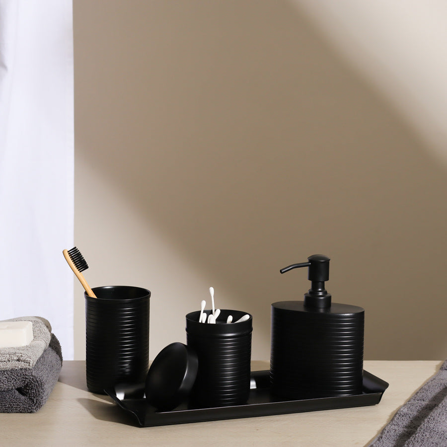 Ingle 4-piece Bathroom Set - Black