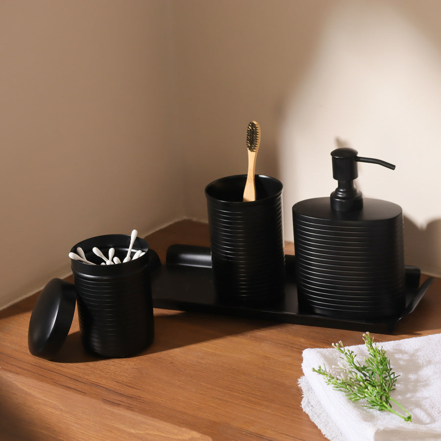 Ingle 4-piece Bathroom Set - Black