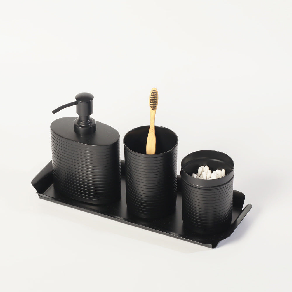 Ingle 4-piece Bathroom Set - Black