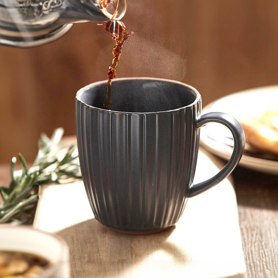 Isla Ceramic Coffee Mug - Dark Grey