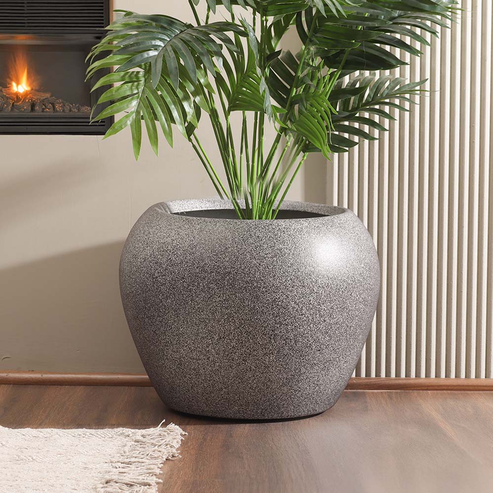 Ovo Round Planter Large - Monochrome