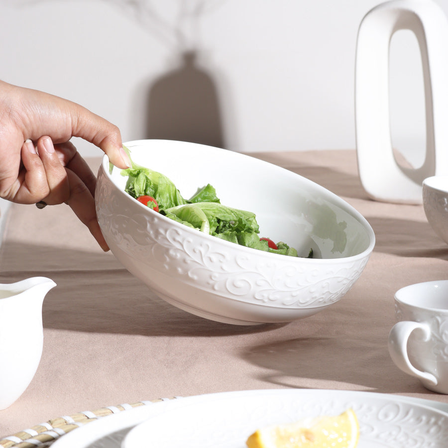 Ivy Large Bowl - Ivory