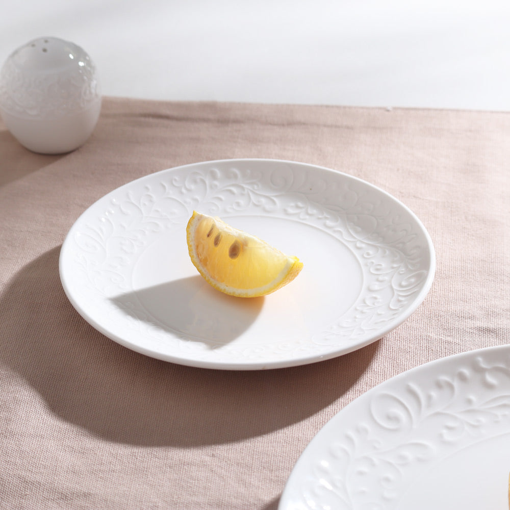 Ivy Quarter Plate - Ivory