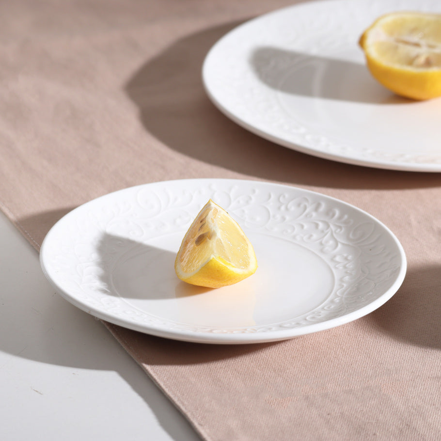 Ivy Quarter Plate - Ivory