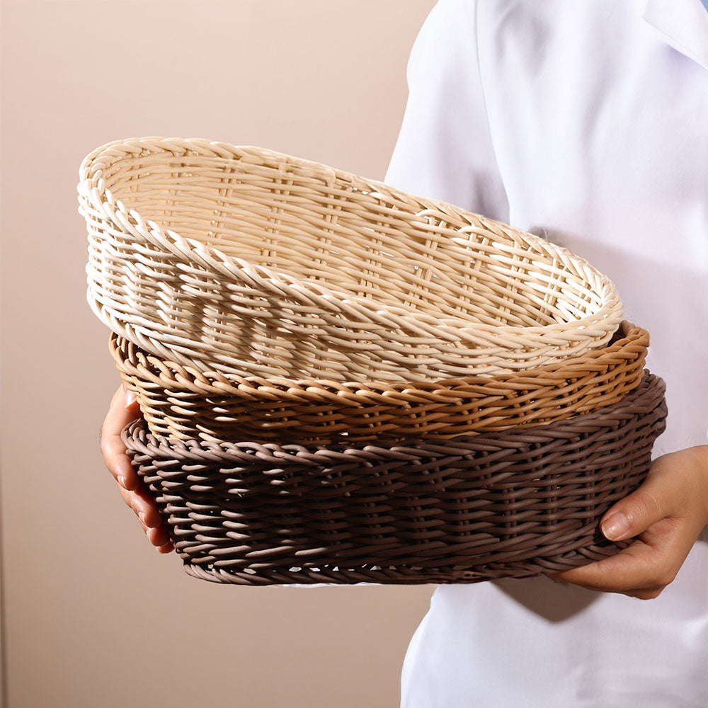 Jada Oval Basket Medium - Khaki