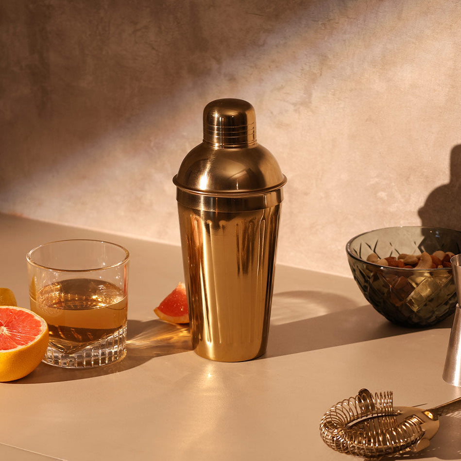 Janus Cocktail Shaker 500ml - Gold