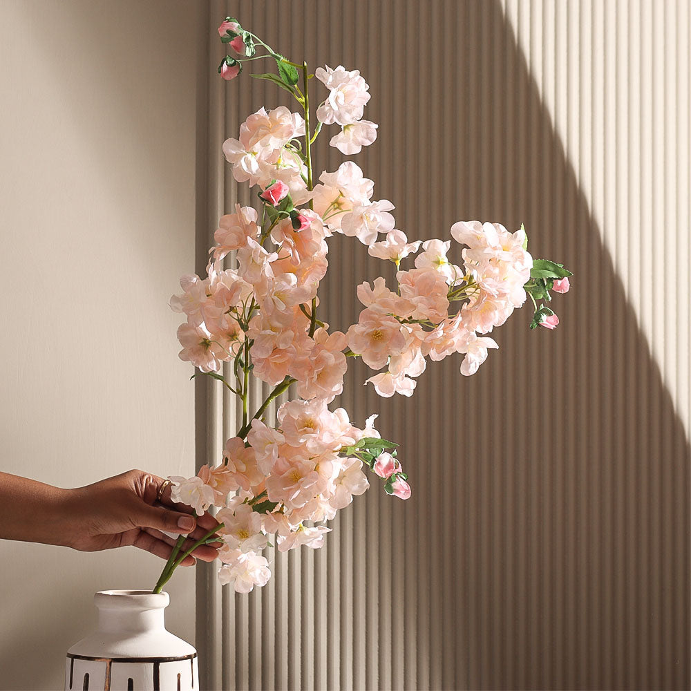 Japanese Cherry Faux Stem - Pale Pink