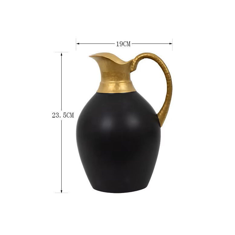 Jarro Pitcher Vase Medium - Black Gold