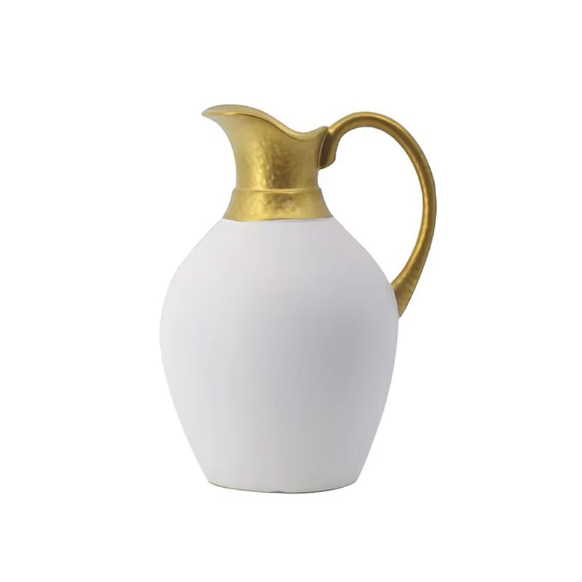 Jarro Pitcher Vase Medium - White Gold