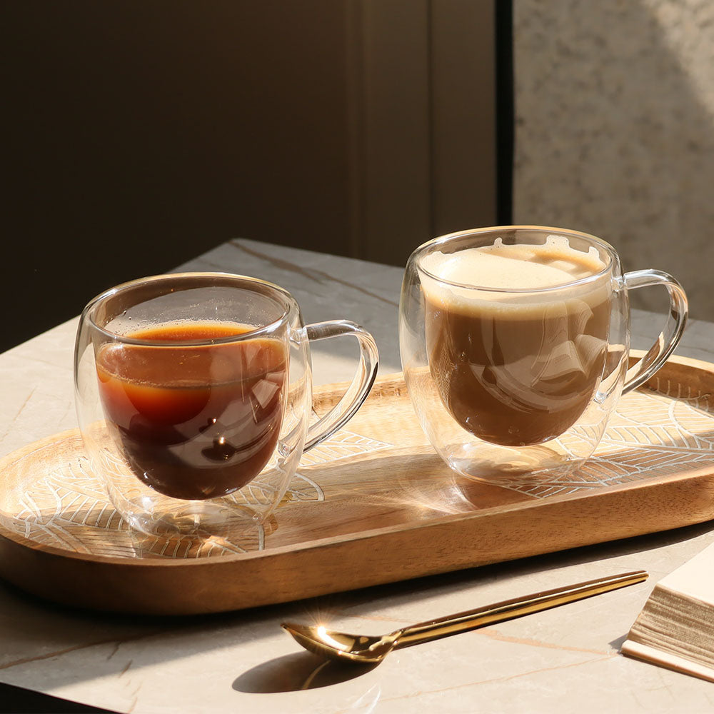 Java Double Wall Mugs, Set of 2 - Medium