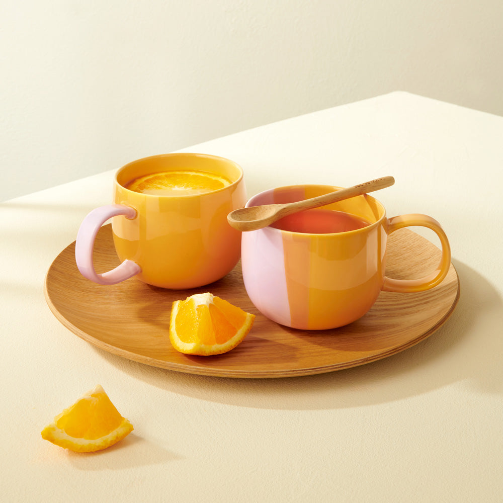 Joy Coffee Mug - Yellow Pink