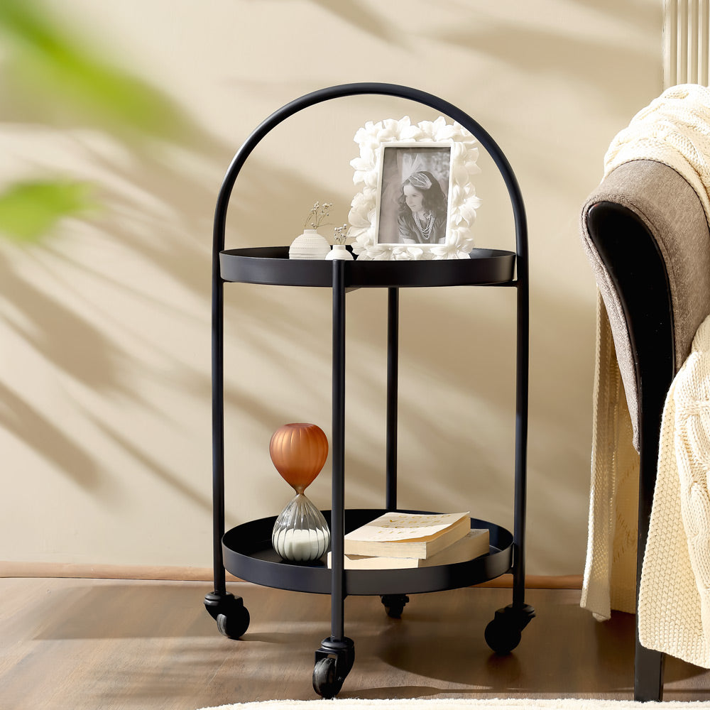 Jude Tiered Metal Multi-Purpose Trolley - Ink Blue