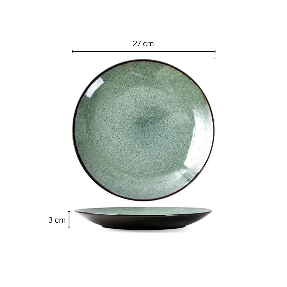 Juniper Dinner Plate - Basil Green