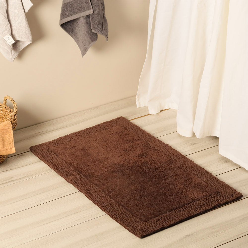 Kai Reversible Tufted Bathmat - Brown