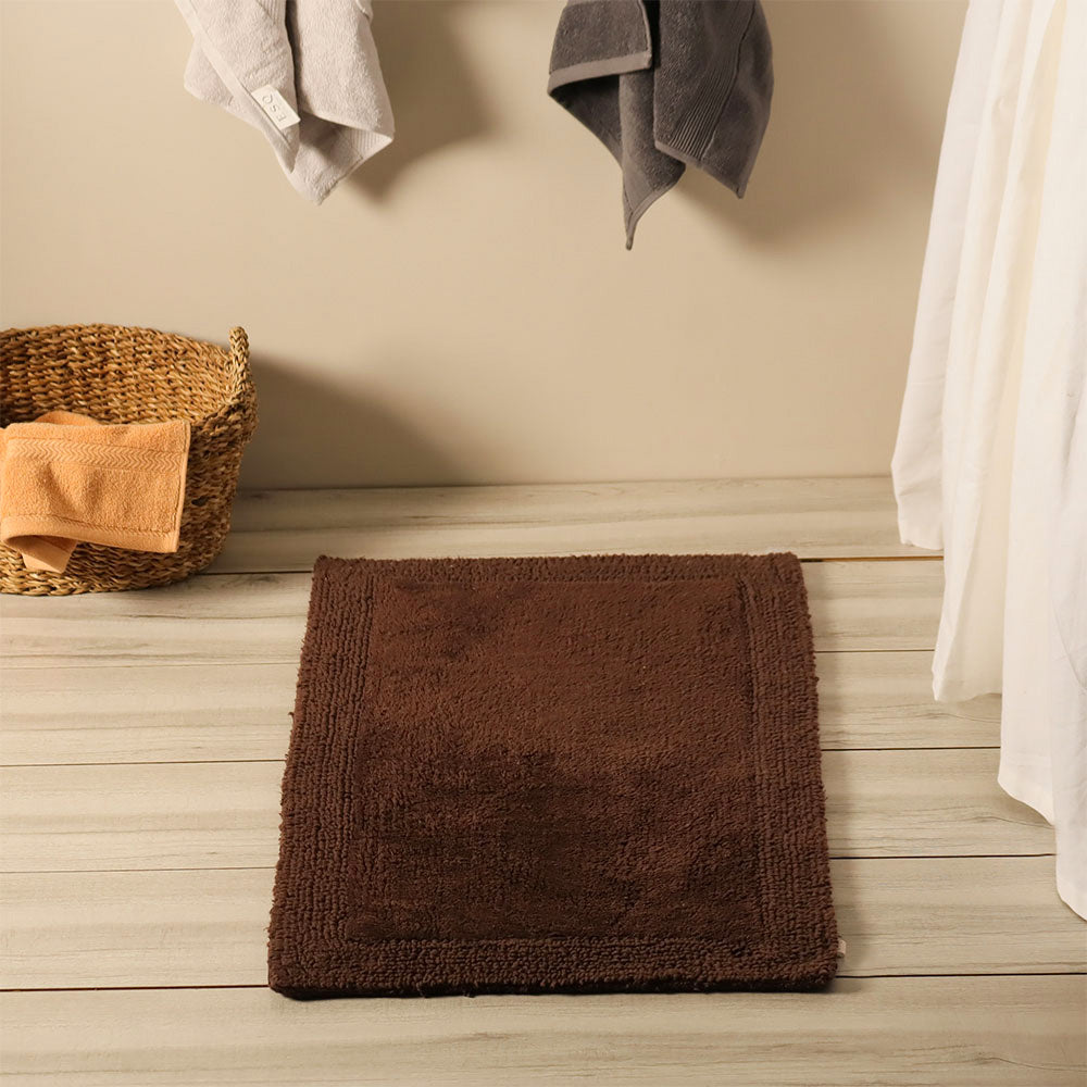 Kai Reversible Tufted Bathmat - Brown