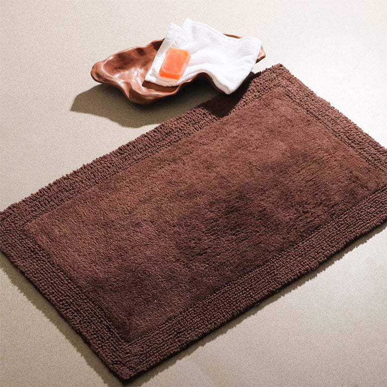 Kai Reversible Tufted Bathmat - Brown