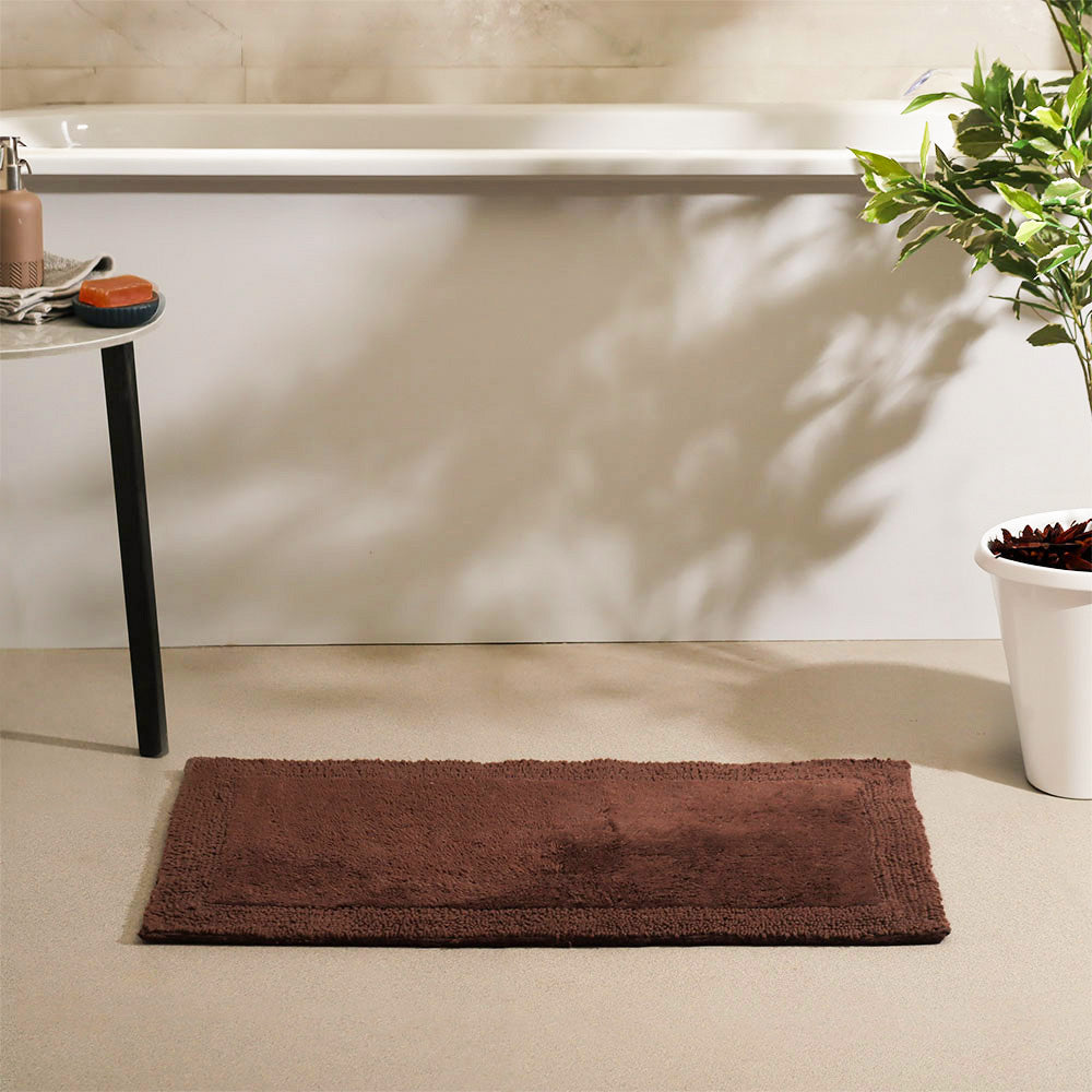 Kai Reversible Tufted Bathmat - Brown