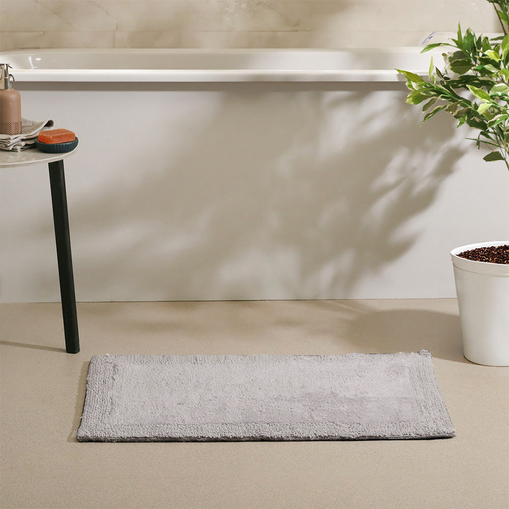 Kai Reversible Tufted Bathmat - Grey